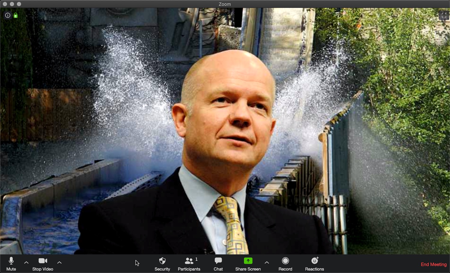 William Hague still loves a good log flume